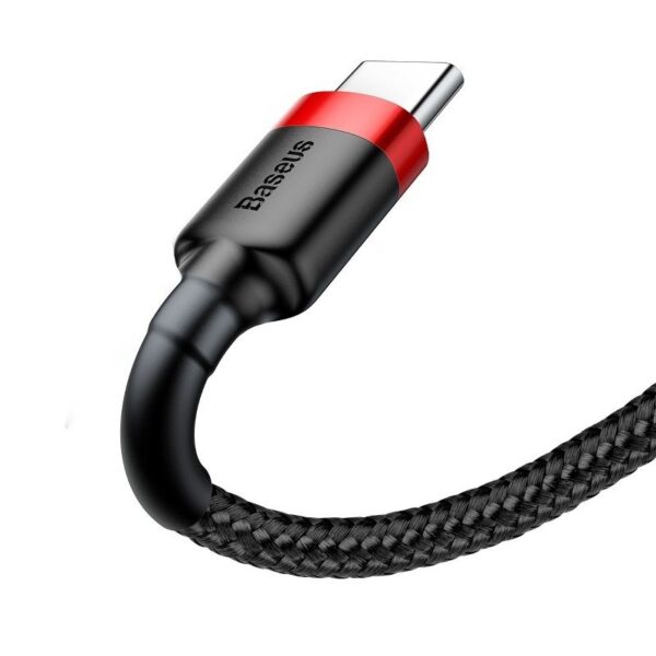 Kábel Baseus Cafule USB-C 3A 0,5 m (červený+čierny) - Image 5