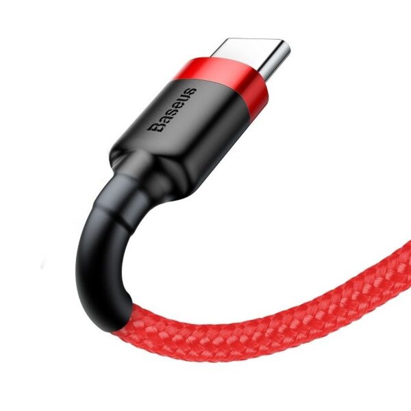 Kábel Baseus Cafule USB-C 3A 1 m (červený) - Image 5