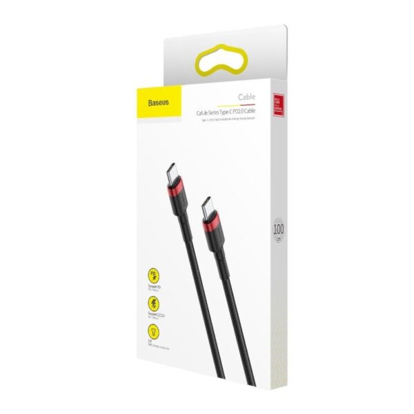 Baseus Cafule kábel USB-C PD 2.0 QC 3.0 60W 2 m (čierny+červený) - Image 6