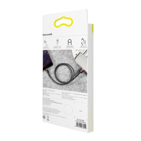 Baseus Cafule USB Lightning kábel 2,4 A 1 m (červený+čierny) - Image 10