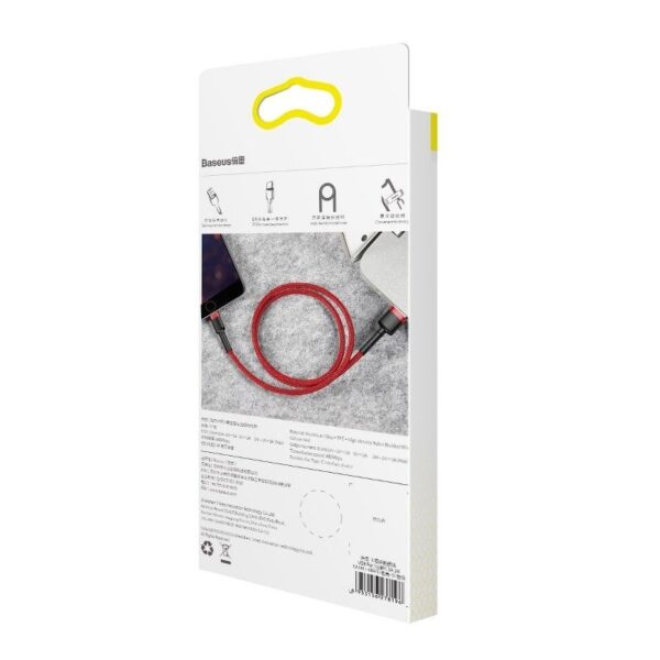 Kábel Baseus Cafule USB Lightning 2A 3 m (červený) - Image 10
