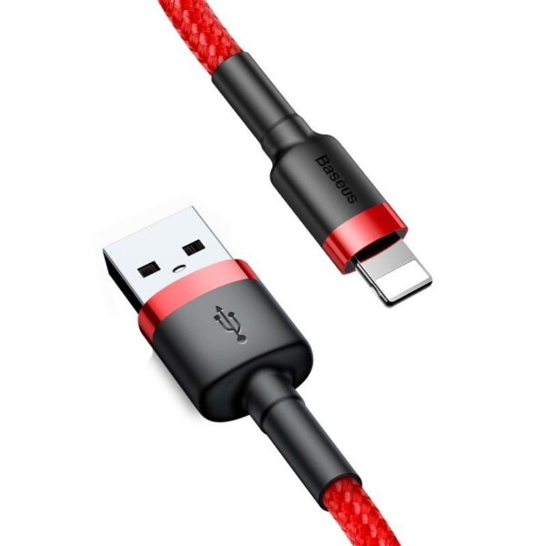 Kábel Baseus Cafule USB Lightning 2A 3 m (červený) - Image 2