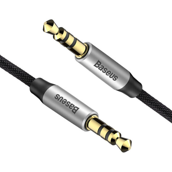 Baseus Yiven Audio kábel 3,5 samec Audio M30 1,5 m strieborný + čierny - Image 5