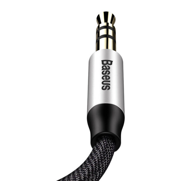 Baseus Yiven Audio kábel 3,5 samec Audio M30 1,5 m strieborný + čierny - Image 6