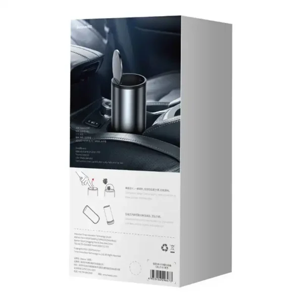 Baseus Gentleman Style Odpadkový kôš do vozidla čierny - Image 7