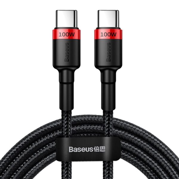 Baseus Cafule PD2.0 100W bleskové nabíjanie USB pre kábel typu C (20V 5A)2m červený+čierny