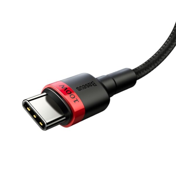 Baseus Cafule PD2.0 100W bleskové nabíjanie USB pre kábel typu C (20V 5A)2m červený+čierny - Image 3
