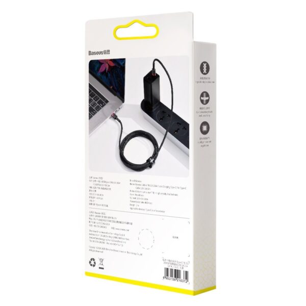 Baseus Cafule PD2.0 100W bleskové nabíjanie USB pre kábel typu C (20V 5A)2m červený+čierny - Image 8