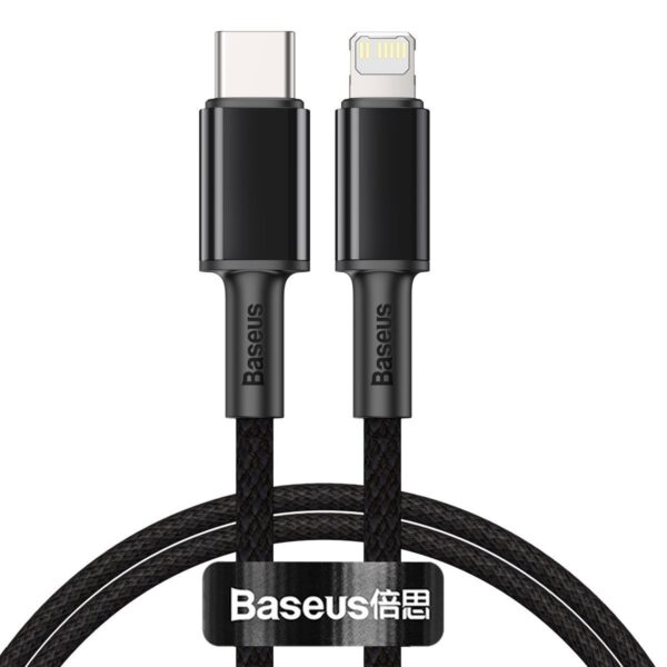 Kábel Baseus s vysokou hustotou opletenia Type-C na Lightning