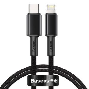 Kábel Baseus s vysokou hustotou opletenia Type-C na Lightning