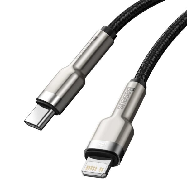 Kábel USB-C pre Lightning Baseus Cafule, PD, 20 W, 2 m (čierny) - Image 5