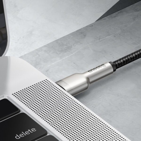 Kábel USB-C na USB-C Baseus Cafule, 100 W, 1 m (čierny) - Image 7