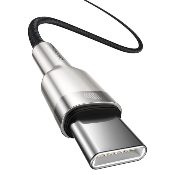 Kábel USB-C na USB-C Baseus Cafule, 100 W, 1 m (čierny) - Image 5