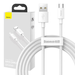 Sada dátových káblov Baseus Simple Wisdom USB to Micro 2.1A (2ks/sada) 1