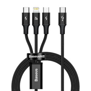 Baseus Rapid Series kábel 3 v 1 USB-C Pre M+L+T 20W 1