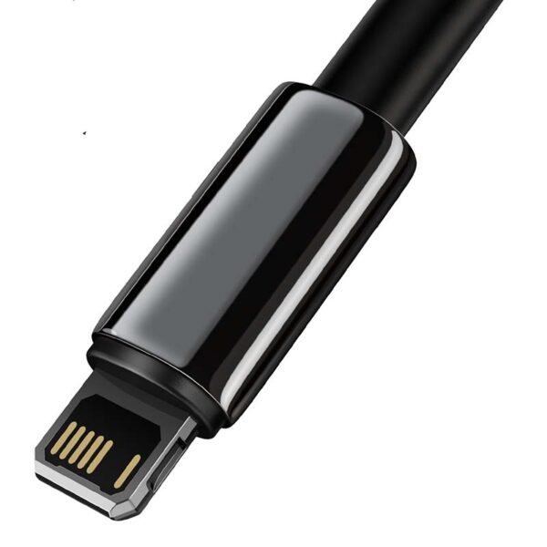 Zlatý kábel Baseus Tungsten USB na iP 2,4A 1m (čierny) - Image 6