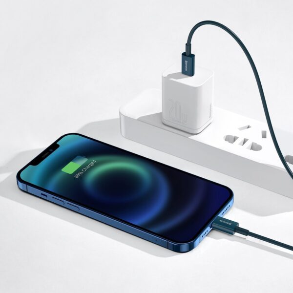 Kábel Baseus Superior Series USB-C na iP, 20W, PD, 2 m (modrý) - Image 7