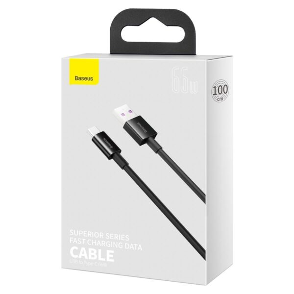 Kábel Baseus Superior Series USB na USB-C, 66 W, 1 m (čierny) - Image 11