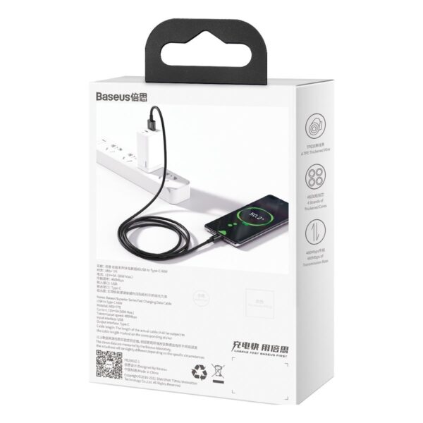 Kábel Baseus Superior Series USB na USB-C, 66 W, 1 m (čierny) - Image 12