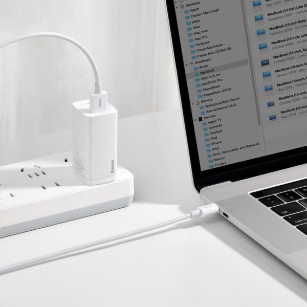 Kábel Baseus Superior Series USB na USB-C, 66 W, 2 m (biely) - Image 8