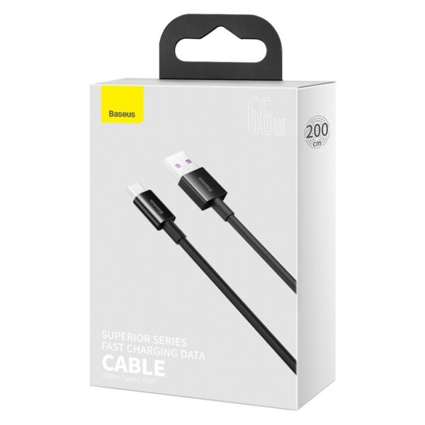 Kábel Baseus Superior Series USB na USB-C, 66 W, 2 m (čierny) - Image 11