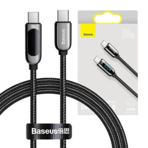Kábel Baseus Display Cable USB-C na typ C 100W 1m (čierny)