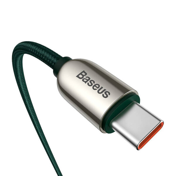 Kábel Baseus Display Cable USB-C na USB-C 100W 1m (zelený) - Image 5