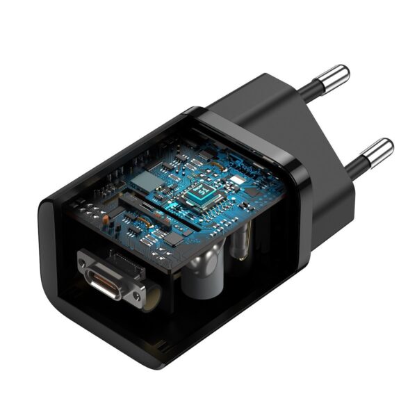 Rýchlonabíjačka Baseus Super Si 1C 25W s káblom USB-C pre USB-C 1 m (čierna) - Image 8