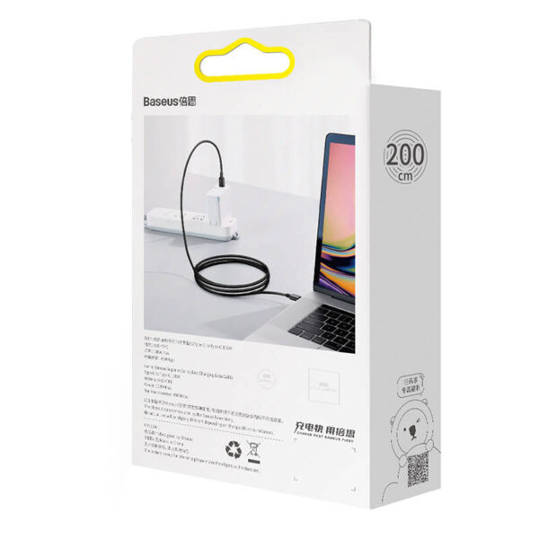 Kábel Baseus Superior Series USB-C na USB-C, 100 W, 2 m (čierny) - Image 9