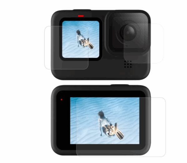 Tvrdené sklo na obrazovku a objektív Telesin pre GoPro Hero 9 / Hero 10 / Hero 11 (GP-FLM-901)