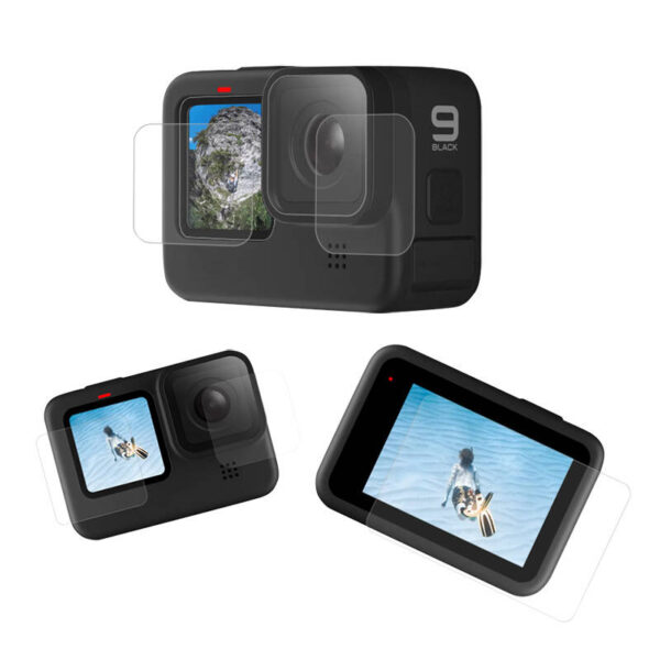 Tvrdené sklo na obrazovku a objektív Telesin pre GoPro Hero 9 / Hero 10 / Hero 11 (GP-FLM-901) - Image 5