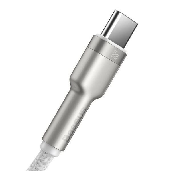 Kábel USB pre USB-C Baseus Cafule, 66 W, 1 m (biely) - Image 5