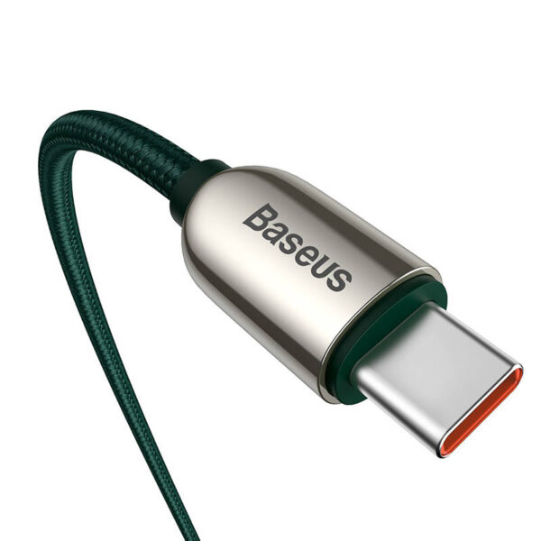Kábel USB-C k USB-C Baseus Display, 100 W, 2 m (zelený) - Image 4