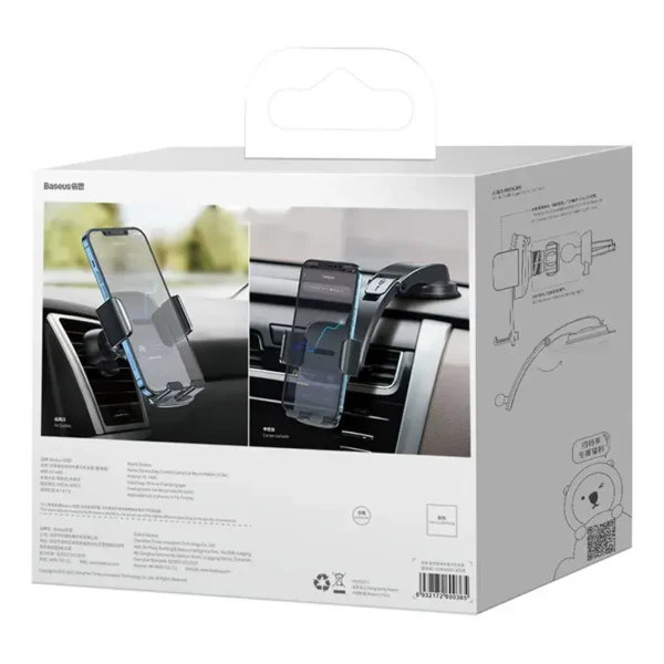 Držiak do auta Baseus Easy Control Clamp na mriežku / palubnú dosku (čierny) - Image 7