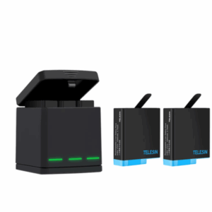 3-slotový nabíjací box Telesin pre GoPro Hero 8 + 2 batérie (GP-BNC-801)