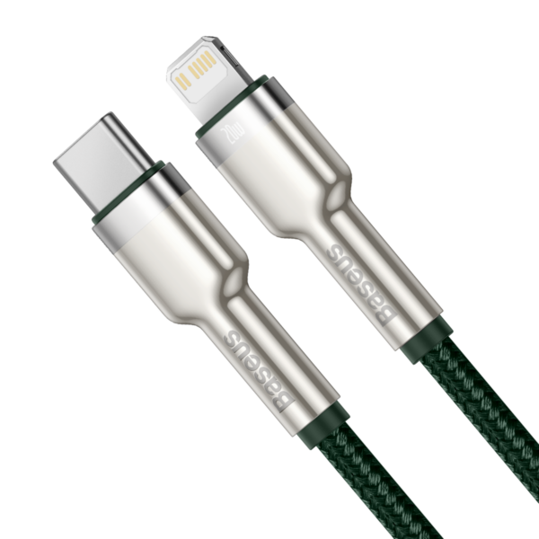 Kábel Baseus USB-C pre Lightning 2 m (zelený) - Image 4