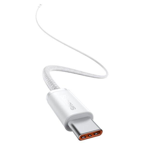 Kábel USB-C na USB-C Baseus, 100 W, 1 m (biely) - Image 4