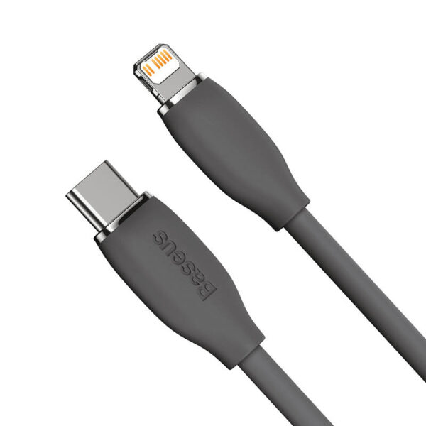 Baseus Jelly kábel USB-C na Lightning, 20 W, 1,2 m (čierny) - Image 6