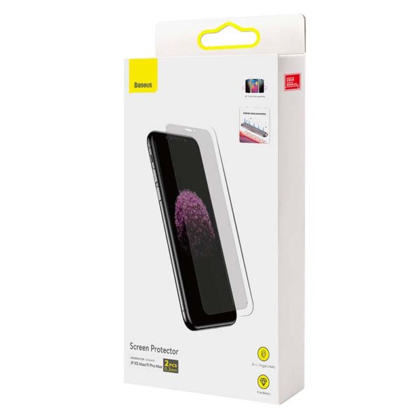 Baseus 0,3 mm Screen Protector (2ks balenie) pre iPhone XS Max/11 Pro Max 6,5 palca - Image 6