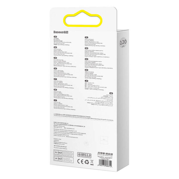 USB kábel 3v1 Baseus Flash Series, USB-C + micro USB + Lightning, 100 W, 1,2 m (čierny) - Image 9