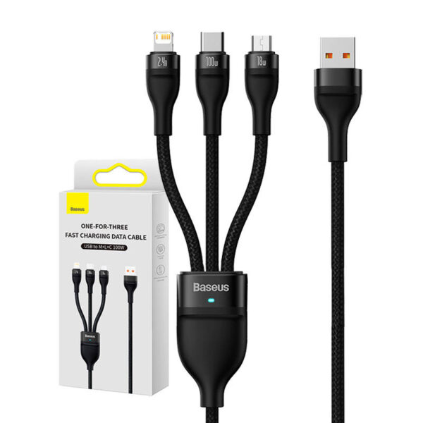 USB kábel 3v1 Baseus Flash Series