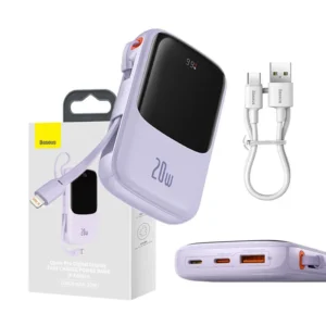 Powerbanka Baseus Qpow Pro s káblom Lightning