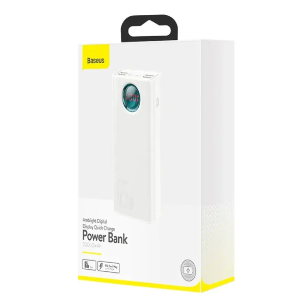 Powerbanka Baseus Amblight 30000mAh, 4xUSB, USB-C, 65W (biela) - Image 8