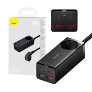 Baseus GaN3 Pro nástenná nabíjačka 2xUSB + 2xUSB-C + AC