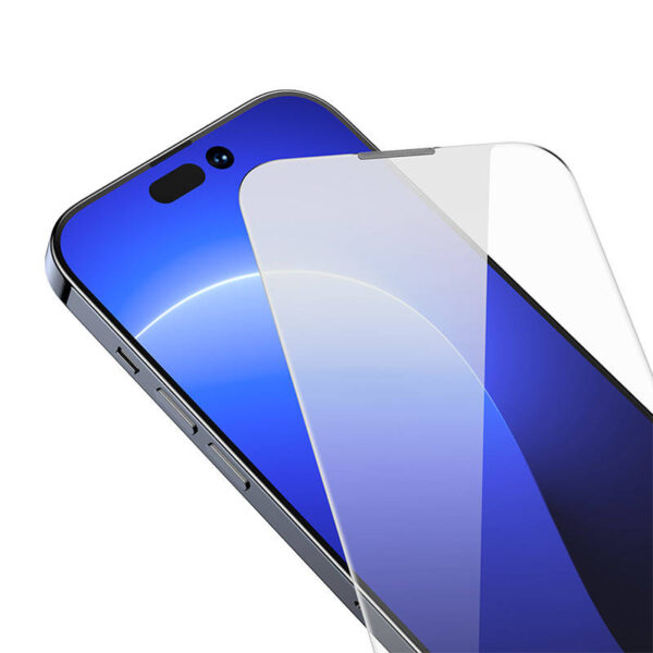 Baseus Crystal Tvrdené sklo odolné voči prachu 0,3 mm pre iPhone 14 Pro (2 ks) - Image 8