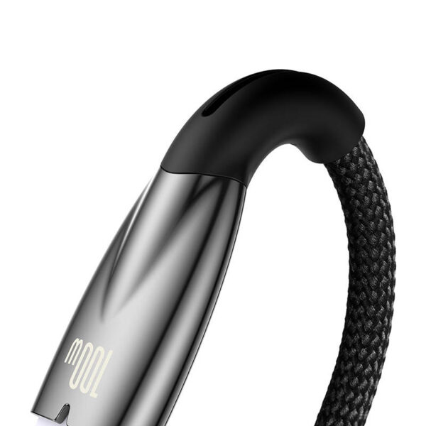 Kábel USB pre sériu Baseus Glimmer USB-C, 100 W, 2 m (čierny) - Image 5