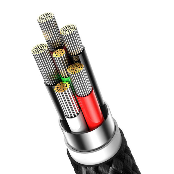 Kábel USB pre sériu Baseus Glimmer USB-C, 100 W, 2 m (čierny) - Image 6