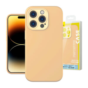 Puzdro Baseus Liquid Silica Gel pre iPhone 14 Pro (žlté)+ tvrdené sklo + čistiaca súprava
