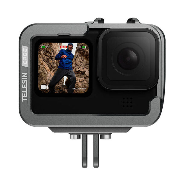 Hliníková klietka TELESIN pre GoPro Hero 11/10/9 + vertikálny adaptér - Image 2