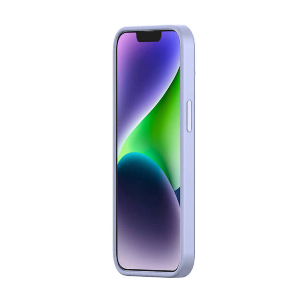 Puzdro Baseus Liquid Silica Gel pre iPhone 14 Plus (levanduľové)+ tvrdené sklo + čistiaca súprava - Image 3